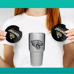 Jacksonville Jaguars car coasters Decal set